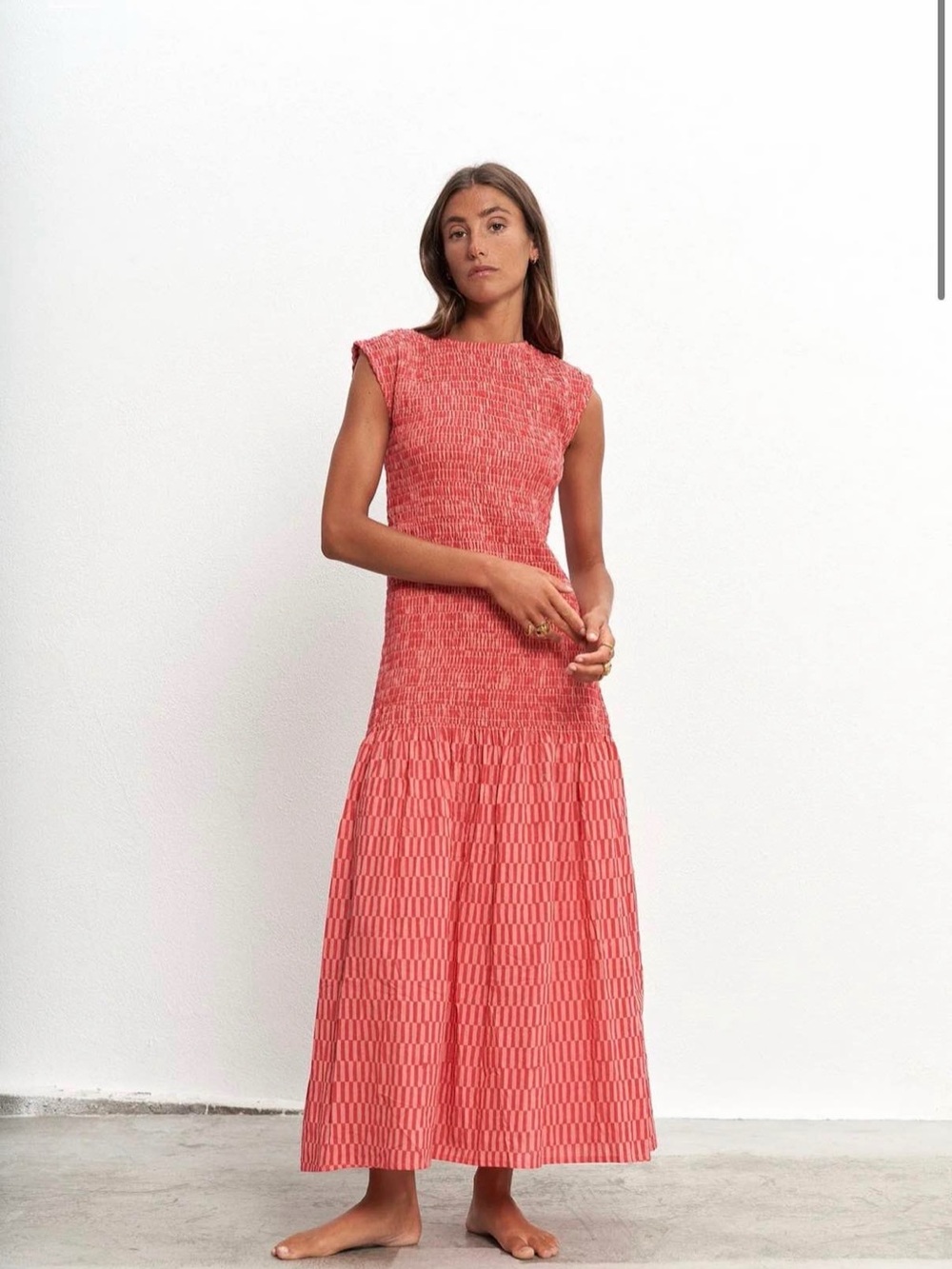 Par y escala Emma damero dress